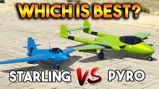GTA 5 ONLINE : PYRO VS STARLING (WHICH IS BEST FIGHTER PLANE?)