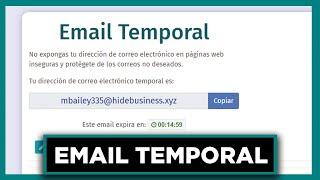 CREA UN EMAIL TEMPORAL | FACIL Y RAPIDO