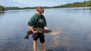 Catching Fish in Quetico Park - Ontario, Canada