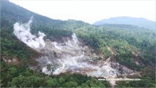 Salak volcano, aerial from drone (May 2017) - HD footage