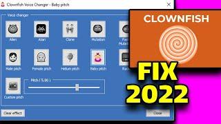 How to fix your clownfish voice changer IN 2022 |100%WORKED