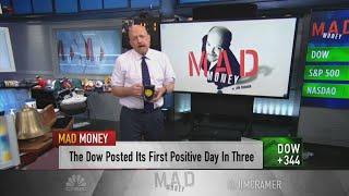 Watch Jim Cramer tell investors how to weather market turbulence with smart investments