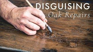 How To Use Natural Earth Pigments To Cover-up Repairs To Antique Oak Furniture