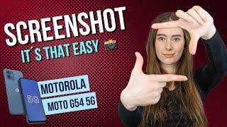 Motorola moto g54 5G - How to take a Screenshot •  •  •  • | Tutorial