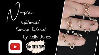 Wire Wrap Earrings tutorial, Nova.