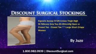 Juzo 5070AG Sheer Support Thigh Hi With Silicone 10-15mmHg C