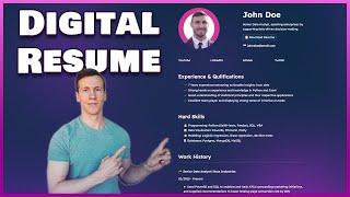Build A Digital Resume Using Python & Streamlit