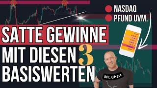 Diese 3 BASISWERTE bescheren uns AKTUELL satten GEWINN! Nasdaq,  Pfund uvm.