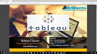 Tableau Online Training  Demo  Session