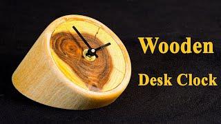 making wooden table clock