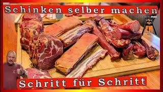 Schinken und Bacon selber machen leichtgemacht! Einfache Anleitung - Räuchern und pökeln #bbq #food