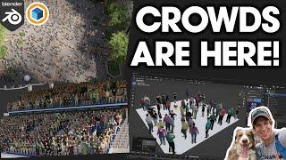 Animated CHARACTERS AND CROWDS with POPULATION for Blender!