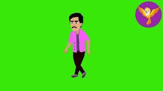 village man charecter green screen animation cartoon gents charecter no copyright video