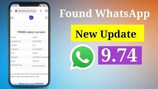 Fouad WhatsApp New Update Kaise Kare 2023 | Found WhatsApp New Update V9.74 Download