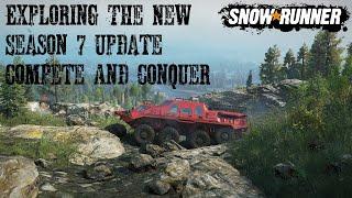 Exploring The New Phase 7 Map Of Burning Mill Tennessee USA Snowrunner Update / DLC Gameplay