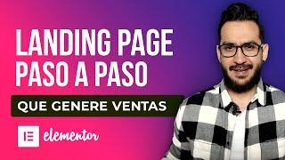 Guía paso a paso para diseñar una landing page en Elementor