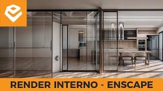 ENSCAPE: MATERIAL E BLOCOS CONFIGURADOS #enscape  - RENDER INTERNO