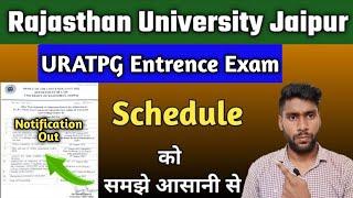 URATPG 2023 Exam Detail | URATPG Exam Schedule | RU PG Entrance Exam Detail 2023 | PG Entrance exam