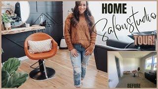 HOME SALON STUDIO TOUR | How I transformed my guest room into a boho salon!