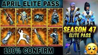 Garena Free Fire : Season 47 April Upcoming ( Elite Pass ) 2022