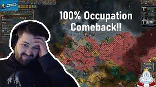 The biggest comeback ever! 100% occupation and bankruptcy (EU4 multiplayer)