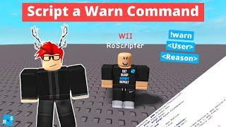 Roblox Scripting Tutorial: How to Script a Warn Command