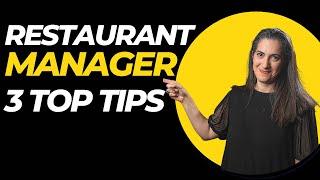 TOP Restaurant Manager Success tips | Restaurant Manager Training