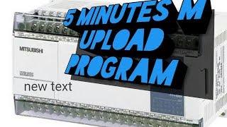how to upload program from mitsubishi plc to pc