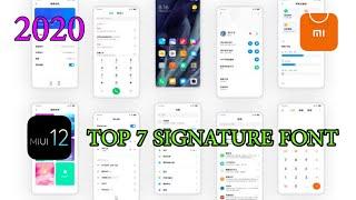 Top 7 MIUI 12 Signature Fonts 2020| No root! All miui version support|miui fonts