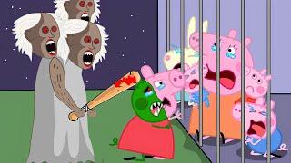 Peppa Pig vs Zombies Granny - Peppa Pig Escapes From Granny At House!! | Peppa Pig Funny Animation