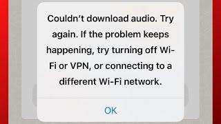 Can't Download Audio Try Again on WhatsApp iPhone | WhatsApp Audio Not Downloading iPhone | 2024