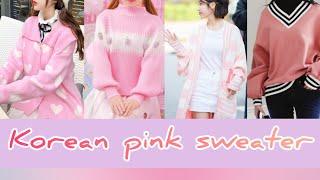 Korean pink sweater Design / girl's pink sweater Idea