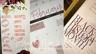 February Plan With Me | February Overview and Monthy Spread | Luxbook Vol 3