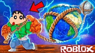 SHINCHAN Pulling The HEAVIEST OBJECTS IN THE WORLD! | Roblox Strongman Simulator | franklin pinchan