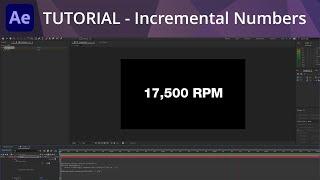 After Effects Tutorial - Incremental Number Counter Expression