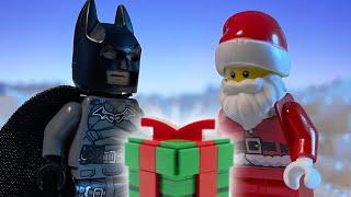The Batman gets a Christmas present (stop motion)