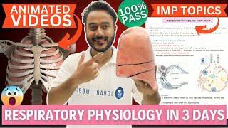 respiratory physiology  mbbs 1st year in 2 days | respiratory  physiology important topics and note