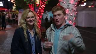 Snowing Mistletoe Kissing Prank