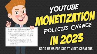 YouTube Monetization Policy Change in 2023 || Short Video Monetization Policy || Zee Tech