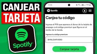 Cómo CANJEAR una TARJETA de SPOTIFY PREMIUM (Bien Explicado)