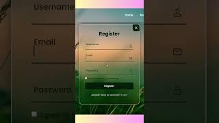 How To Create a Login and Register Page using HTML, CSS, and JavaScript  #css #html #javascript