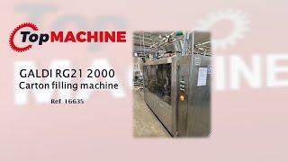 GALDI RG21 2000 Carton filling machine used