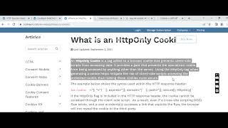 How to create HTTP Only Cookie