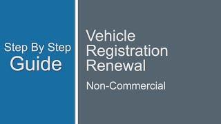 VFO Non Commercial Vehicle Registration Renewal