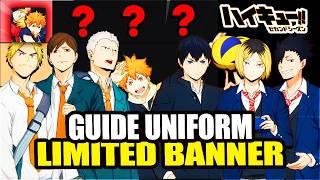 FIRST LIMITED BANNER *UNIFORM* BEFORE YOU SUMMON! WATCH THIS - HAIKYU! TOUCH THE DREAM SEA