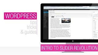 Wordpress Tutorial: Revolution Slider Animation Basics