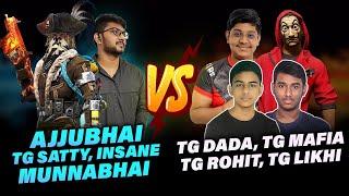 Ajjubhai, Munnabhai squad Vs TG Mafia, TG Dada, TG Rohit Squad - Free Fire Highlights - Total Gaming