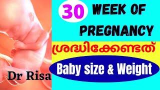 30 Weeks Of Pregnancy Malayalam | Pregnancy Week by Week