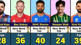 Famous Cricketers AGE at the Next 2027 World Cup