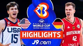 Germany  stun USA  to go to the World Cup Final | Semi-Finals | J9 Highlights | #FIBAWC 2023